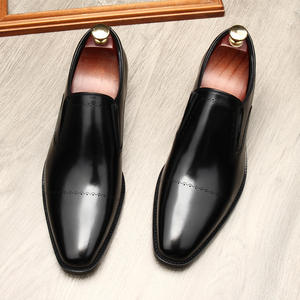 Chaussures Oxford en cuir véritable pour hommes - Style britannique, formel, décontracté, bout pointu, respirantes, antidérapantes, désodorisantes, tendance - Product Image 1