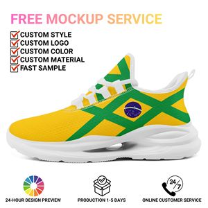 Chaussures de sport personnalisées en gros <span class=keywords><strong>avec</strong></span> nom d'équipe, série OEM ODM, impression à la demande, logo personnalisé, baskets respirantes FN079-26027049-4 - Product Image 2