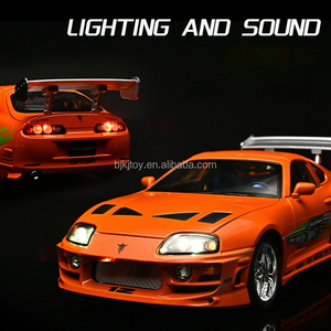Modellino Auto in Scala 1:24 Supra A80, Auto Sportiva <span class=keywords><strong>Fast</strong></span> & <span class=keywords><strong>Furious</strong></span> JDM in Lega con Suoni e Luci, Modellino in Metallo a Trazione Posteriore - Product Image 4