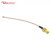 Câble coaxial ultra-mince à faible perte RG178 UFL U.FL IPX vers RP-SMA femelle RPSMA pour extension d'antenne WiFi Mini PCI