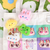 Personnalisé mignon bête magique petit démon dessin animé poupée tissu doux peluche peluche insigne broche broche broche