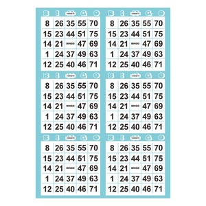 Nouvelles cartes de bingo 2025 – Billets de bingo numérotés imprimés numériquement pour jeu de bingo - Product Image 4