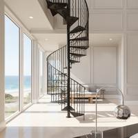 Ascenseurs spirale modernes dans les résidences australiennes haut de gamme : design innovant, installation facile, sûrs et durables.