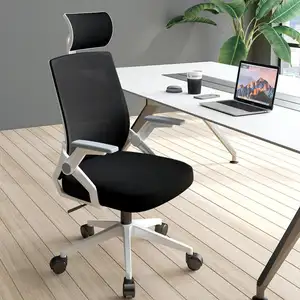Vendita diretta in fabbrica moderni mobili per ufficio in tessuto a rete regolabile poggiatesta girevole sedia da ufficio con schienale alto