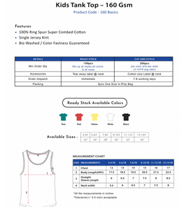 Camiseta sin Mangas Cómoda para Niños, 160 GSM, Suave, Transpirable, Ligera, para Verano, Tejido Resistente para Uso Diario Activo - Product Image 4