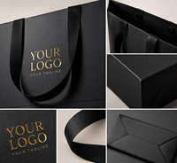 Sacs shopping en papier personnalisés avec logo pour les marques de vêtements, sacs en papier de luxe, sacs cadeaux pour la vente au détail, emballages pour bijoux