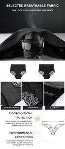 Hygieia Meilleurs sous-vêtements menstruels réutilisables absorbants pour <span class=keywords><strong>la</strong></span> nuit pour adolescentes Serviettes menstruelles lavables Flux abondant Culottes menstruelles en dentelle - Product Image 3