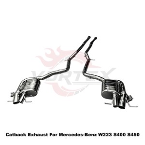 Vortex Flagship-Engineered Stainless Steel Muffler For Mercedes-Benz W223 S400 S450 2020-2025 Tuning - Product Image 2