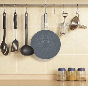 Percikan Lemak Layar Percikan Silikon, untuk Wajan Penggorengan Multi Guna dengan Pegangan Lipat Penjaga Percikan Minyak - Product Image 4