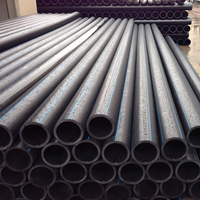 Tuyaux en plastique perforés en polyéthylène PE100 HDPE de 4 pouces, haute pression, pour l'alimentation en eau, le drainage, les eaux usées, l'irrigation, le gaz