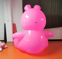 Beile Lapin gonflable en PVC personnalisé, modèle d'animal de dessin animé gonflable pour événements publicitaires et décorations de fête
