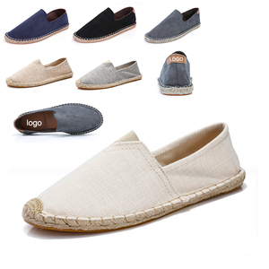 Chaussures en toile personnalisées avec logo original, chaussures bateau décontractées, espadrilles, mules pour femmes - Product Image 1