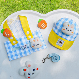 ペットハーネスセットトラクションロープ外出服ペットハーネス,春夏カスタマイズ - Product Image 1