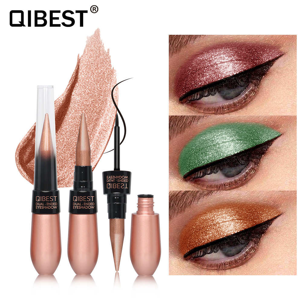 Sombra De Ojos — ombre à paupières scintillante, nail art, 15 couleurs, étanche, longue durée, avec crayon De contour des yeux, maquillage Vegan