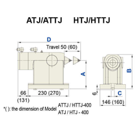 Vanne de commutation manuelle pneumatique série TJR ATJ(ATTJ)-125 pour table rotative 4ème axe de machine de fraisage CNC, garantie 1 an
