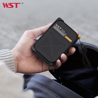 WST Hand Rope Teléfono móvil Powerbank Entrada de CA PD 20W Carga rápida Inalámbrico Magnético 10000mAh Power Bank con cable