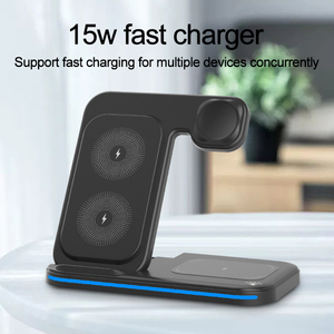 <span class=keywords><strong>Cargador</strong></span> Inalámbrico 3 en 1 Plegable con Luz LED, 15W QC3.0 PD <span class=keywords><strong>para</strong></span> <span class=keywords><strong>iPhone</strong></span>, Apple Watch, AirPods, Tipo-C - Product Image 2
