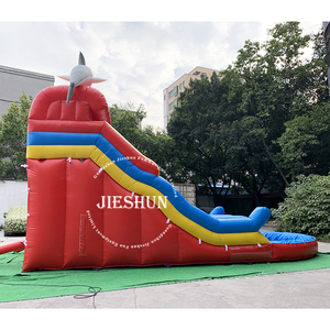 2020 Thiết Kế Mới PVC Ngoài Trời Mùa Hè Inflatable Dolphin TRƯỢT KÉP Trượt Và Trượt Nước Trượt Với Hồ Bơi Để Bán - Product Image 6