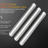 CaiLi 1000 piezas/lote Fundas protectoras originales de fibra óptica lisas para empalmes, tubo termorretráctil de fusión en caliente de 45 mm para redes GPRS FTTX