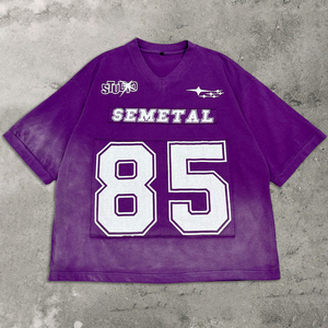 เสื้อยืดคอตตอนทรงหลวมสไตล์วินเทจ ปักลายซันเฟด ทรงโอเวอร์ไซส์ ทรงบ็อกซี่ ล้างสีแบบแอซิดวอช รับสั่งทำเสื้อยืด - Product Image 3