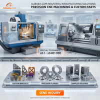 Service de fraisage CNC sur mesure pour supports de montage en métal à fentes, composants mécaniques usinés avec précision et pièces de fourche de fixation