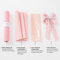 Rouleau de tulle floral noir et blanc, gaze transparente pour emballage de fleurs, filet pour bouquets, fournitures en gros pour fleuristes