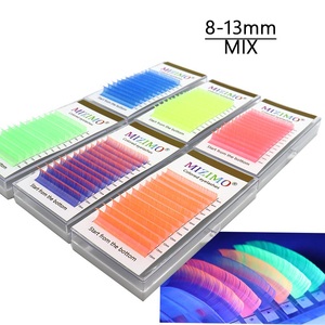 Extensions <span class=keywords><strong>de</strong></span> cils DIY, cils colorés d'anime, cils individuels mélangés <span class=keywords><strong>de</strong></span> 8 à 13 mm, cils fluorescents arc-<span class=keywords><strong>en</strong></span>-ciel, cils <span class=keywords><strong>en</strong></span> grappe - Product Image 2
