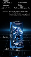 Sabre laser en plastique à double lame Firestorm Spark, rotatif et lumineux, jouet LED pour garçons de 14 ans, sabre à double tête cool