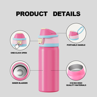 Bouteille isotherme portable grande capacité en acier inoxydable avec paille – Meilleure vente