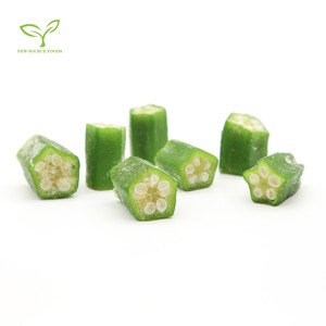 Okra đông lạnh nguyên quả, okra cắt sẵn đông lạnh và rau củ đông lạnh, năm sản xuất Sơn Đông, loại A, okra tươi đóng gói số lượng lớn, nguyên liệu tươi NL - Product Image 3
