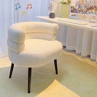 Chaises en velours blanc pour hôtel et restaurant, chaises en velours modernes, meubles de luxe pour salle à manger, chaise en velours pour salon de manucure