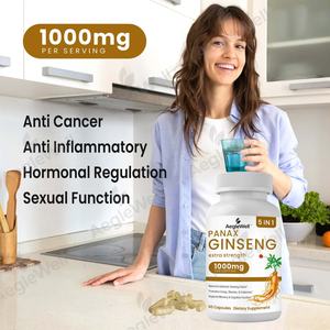 AegleWell Best-seller Panax Ginseng Cápsulas Ginsenósidos elevados para Energia & Desempenho <span class=keywords><strong>60</strong></span> Cápsulas Veganas - Product Image 5