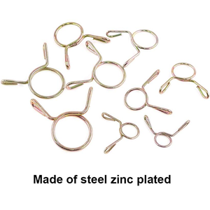 Kit de clips de formes pour fil de piano en acier inoxydable métallique personnalisé ressort de torsion bobine de <span class=keywords><strong>suspension</strong></span> collier de serrage couleur zinc - Product Image 3
