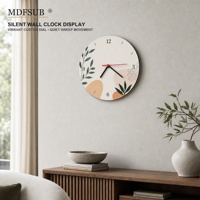 Jam Dinding Sublimasi Kosong Bulat 30cm 5mm MDF Kustom Bersertifikasi CARB P2 REACH MDFSUB