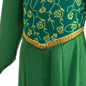 Costume Complet de Cosplay Princesse Fiona Monstre pour Fille : Robe Verte, Perruque, Oreilles et Barrettes DONG-002 - Product Image 6