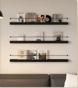 Estantería individual moderna montada en la pared para el hogar, comedor, oficina, dormitorio, muebles de apartamento, muebles elegantes para sala de estar - Product Image 6