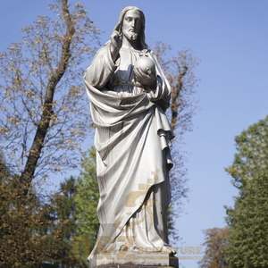 Carcasa de tamaño natural, estatua de mármol de <span class=keywords><strong>Jesucristo</strong></span> el Redentor blanco natural - Product Image 5