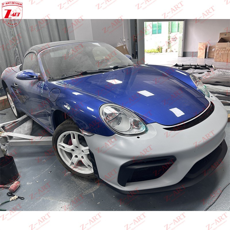 Z-ART 718GT4フロントバンパー (ポルシェ用) 987.1フェイス