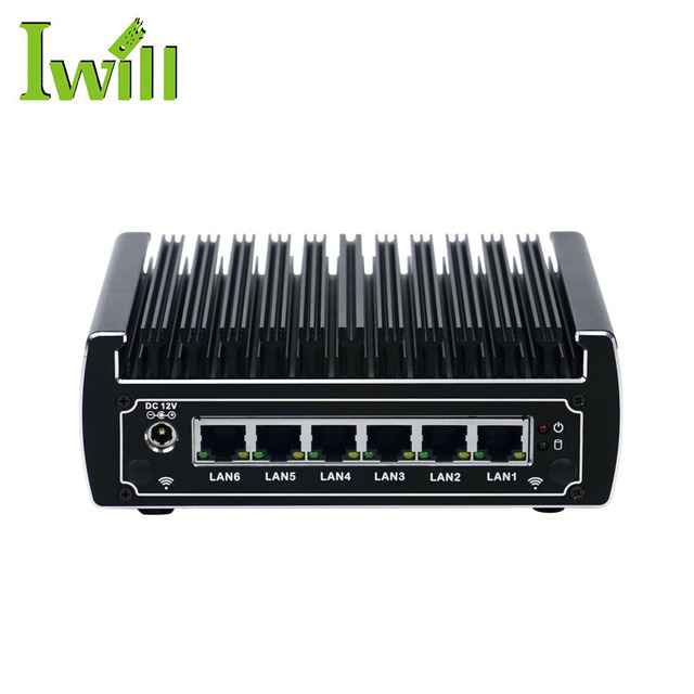 IWILL Aluminum Alloy Material Fanless Mini Industrial PC Core I3-8130U Dual Core 6 Port Mini PC for Linux