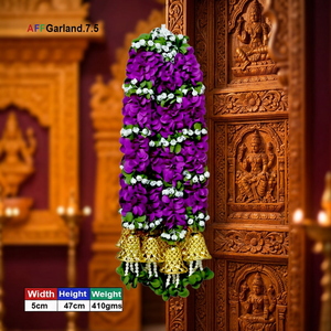 Artificial <b>Flower</b> Factory Handmade Modern Durable Artificial <b>Flower</b> <b>Garland</b> with Golden Bell-Model AFF-<b>Garland</b>-7.5 - Product Image 2