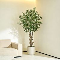 Arbre d'olivier artificiel réaliste de 150 cm, design moderne et élégant, de qualité supérieure, pour la décoration de la maison, du bureau, de l'hôtel, vente en gros