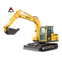 SDLG E680F penggali Mini di AS 5 nada penggali tahan lama 8 Ton Cina penggali hidrolik Mini untuk obral penggali Harga 305.5