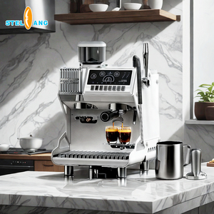 Italian Espresso Machine Commercial Semi-Automatic Coffee Maker with Automatic for Hotels Households <b>Outdoors</b> - Product Image 4
