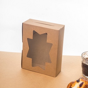 Custom Logo Gedrukt Wit Kartonnen Kraftpapier Verjaardagscadeau Gebak Doos Met Doorzichtig Venster - Product Image 6