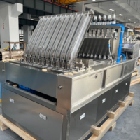 Machine à fabriquer des biscuits Skywin entièrement automatique avec tunnel de refroidissement, déposeur de chocolat au lait, de confiture, de farine et d'eau en acier inoxydable 304