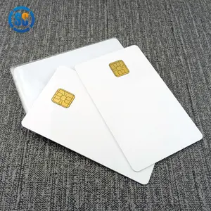 2024 neue Visitenkarte CR80 Größe PVC 4442 Kontakt Chip Rfid-Kontaktkarte mit Werkspreis