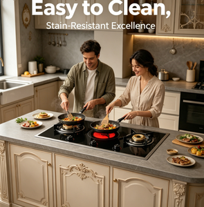 Table de cuisson encastrable élégante à <span class=keywords><strong>3</strong></span> brûleurs |    Gaz + Infrarouge, Verre Trempé, Caractéristiques de Sécurité pour les Cuisines Modernes - Product Image 6