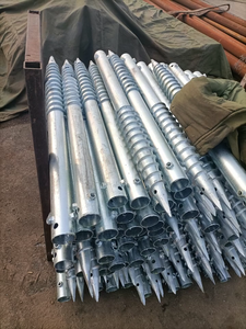 Anclajes de Acero Personalizados para Suelo, Anclaje en Espiral Galvanizado en Caliente para Sistemas de Montaje Solar, Carga de Viento 60m/s, Carga de Nieve - Product Image 2