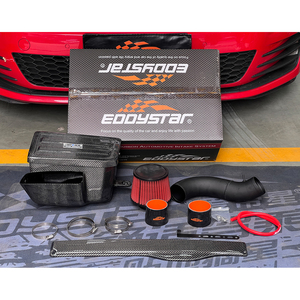 EDDY Boîtier de filtre à air du moteur en fibre de carbone brillante avec bouclier thermique pour VW <span class=keywords><strong>Golf</strong></span> <span class=keywords><strong>7</strong></span> Mk7 GTI 2.0t EA888 Gen3 CUG CHH CXDB DNPA - Product Image 6