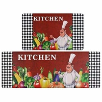 Tapis de cuisine moderne en boue de diatomées, ensemble de tapis de sol lavables, réversibles, antidérapants, faciles à nettoyer, pliables, pour la cuisine et la maison